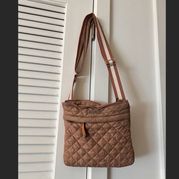 Handbags - MZ Wallace Metro Flat Quilted Nylon Crossbody Bag